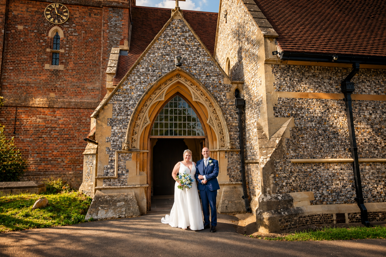 1_Golden-Hour-Church-Wedding-Portrait
