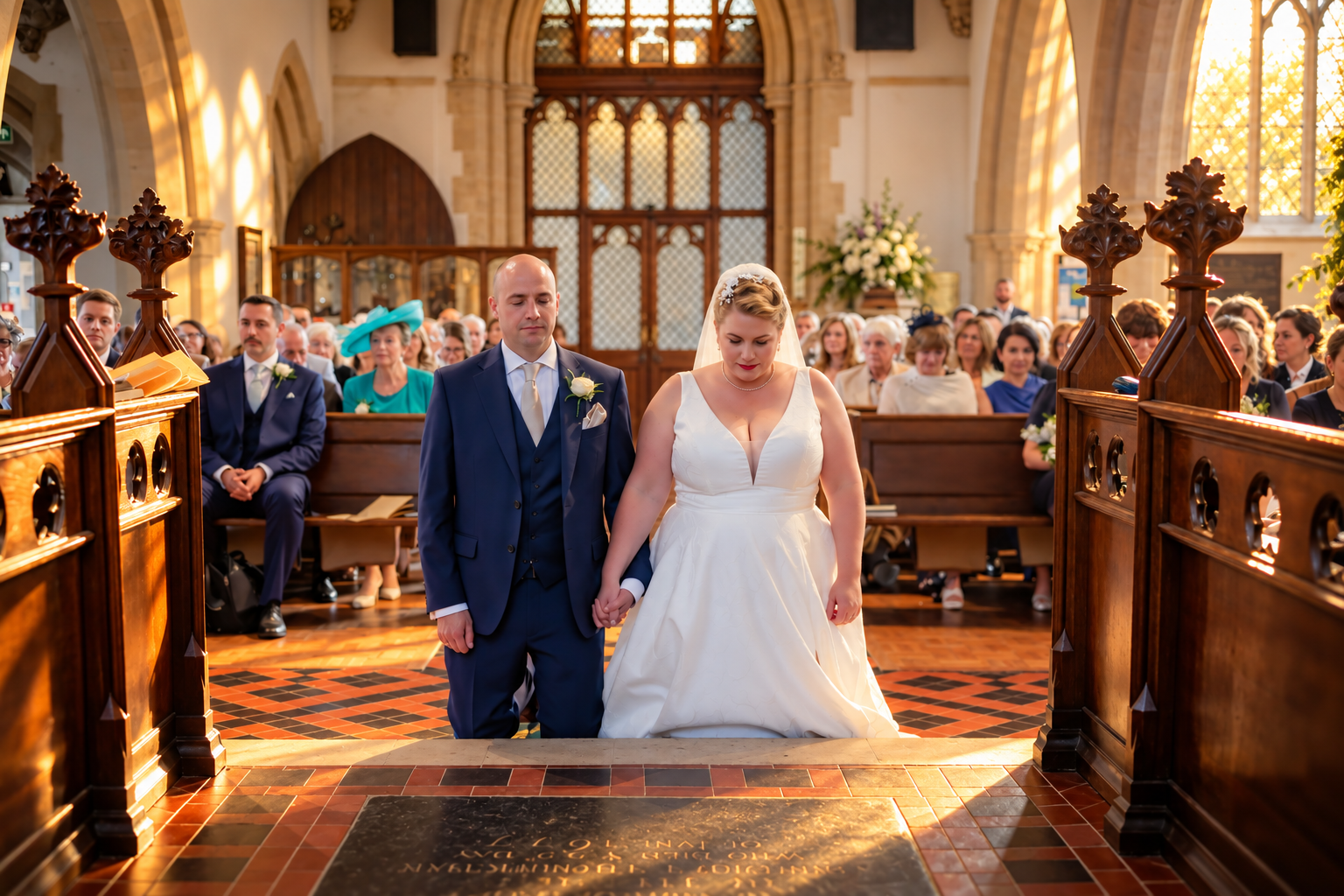 Golden-Church-Wedding-Ceremony