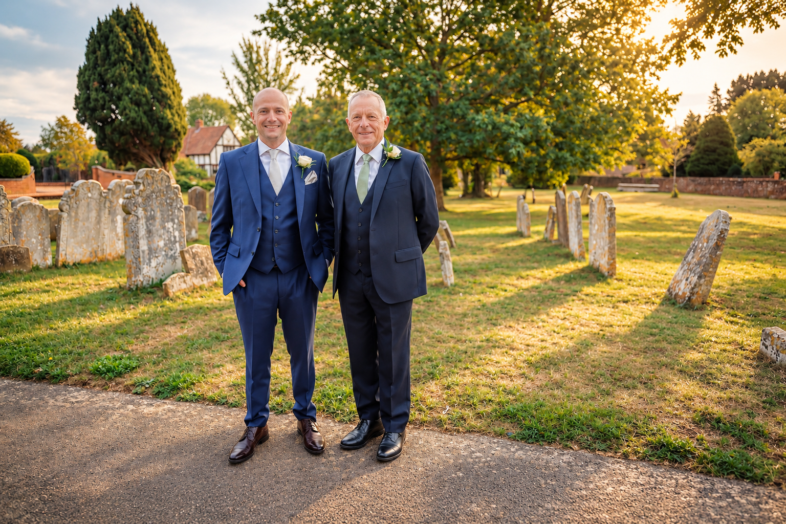 Golden-Hour-Churchyard-Wedding-Portrait-1