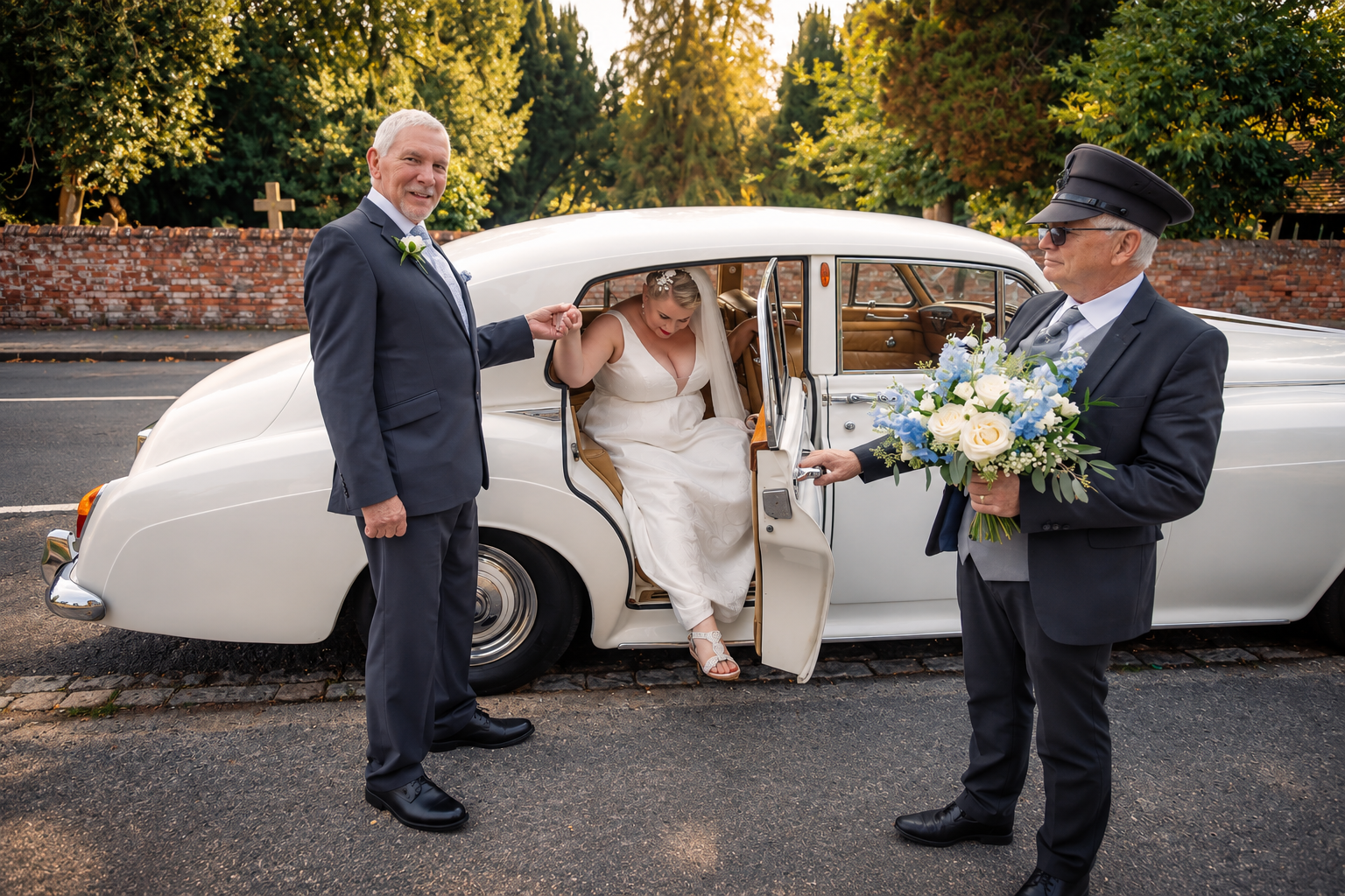 Vintage-Wedding-Car-Arrival